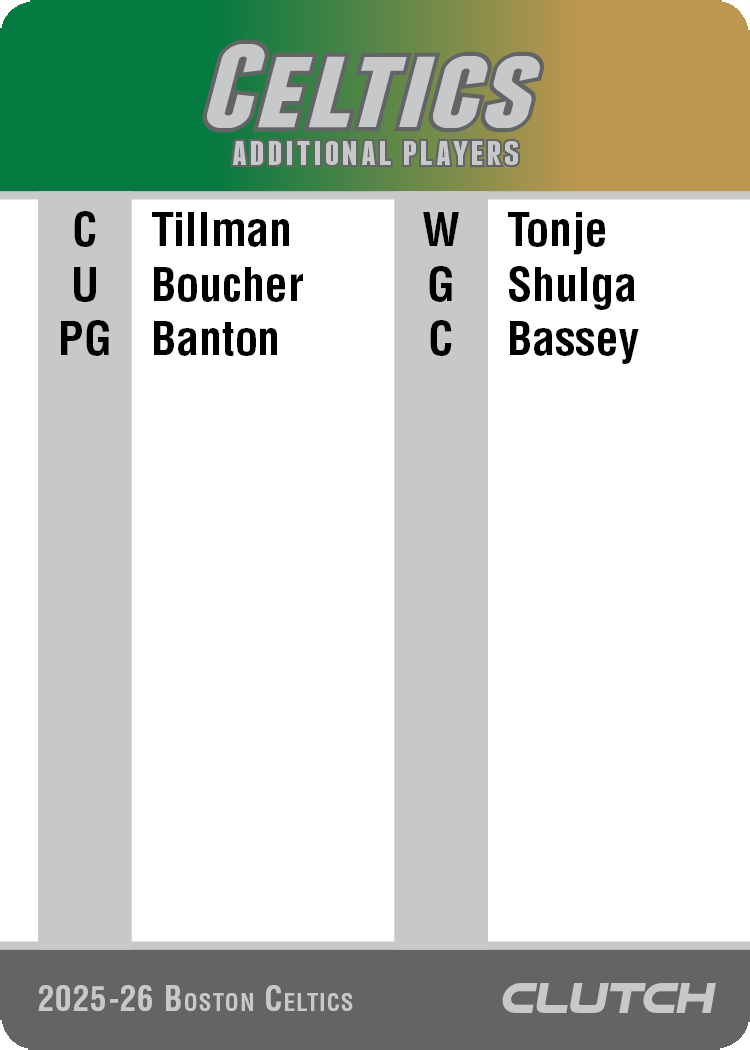 2026 NBA Team Sets