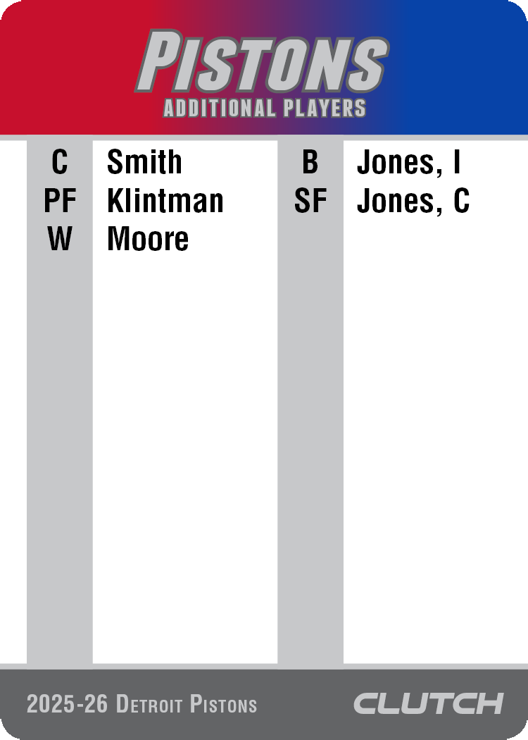 2026 NBA Team Sets