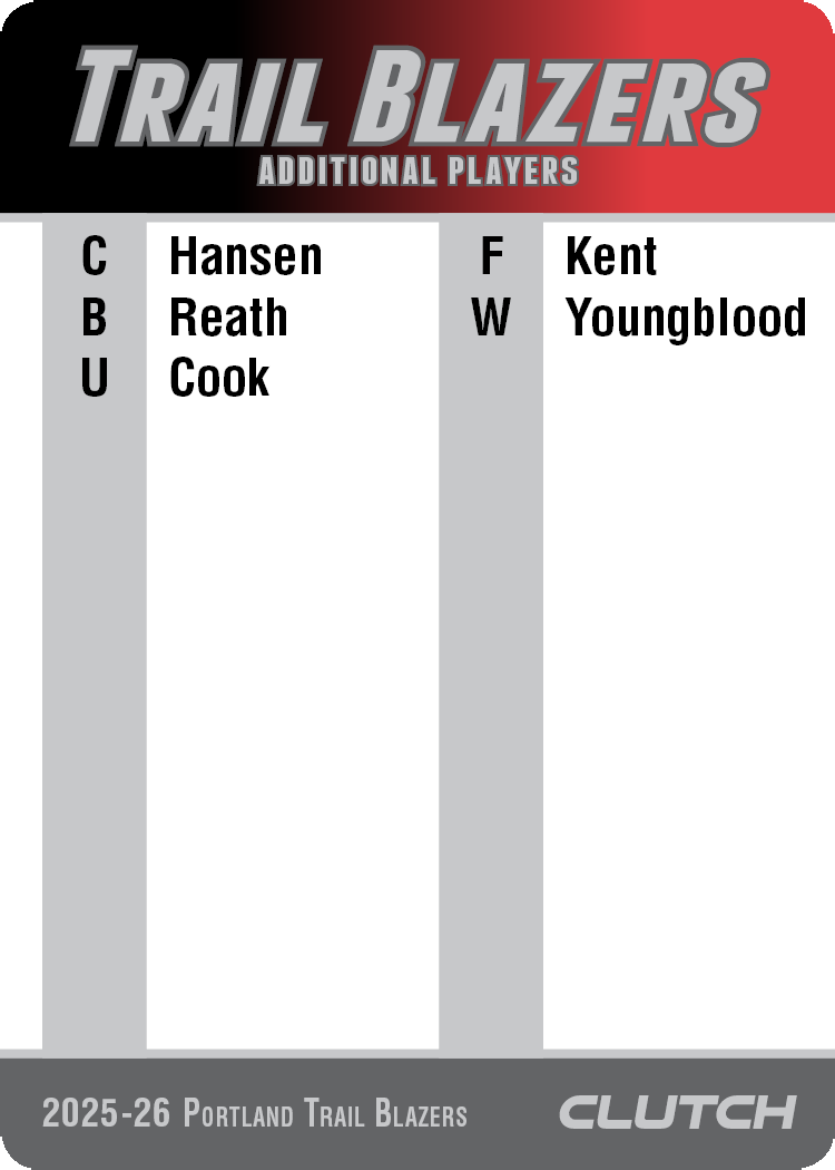 2026 NBA Team Sets