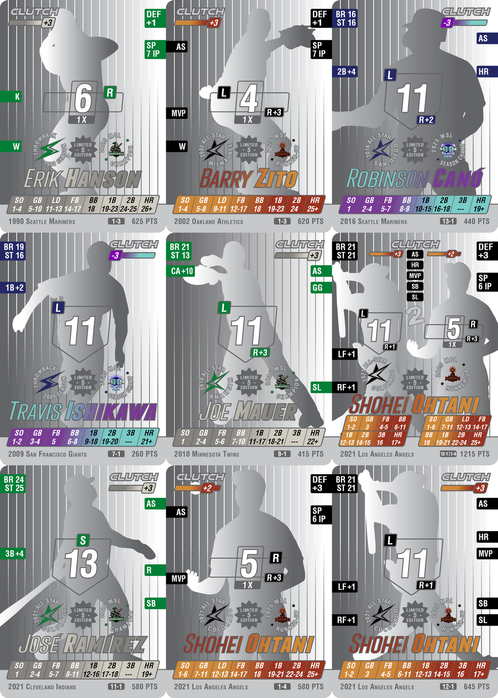 PREORDER: Baseball League Player LE Packs (Ships by 7/1)