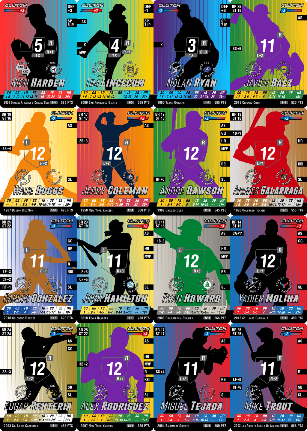 NEW: Baseball League Player Sets